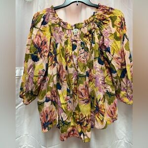 Terra & Sky Multicolor Floral Blouse